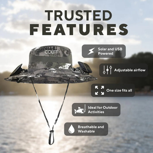 Fishing Hat With Built In Fan