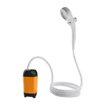 Portable Camping Shower with Pump – USB Rechargeable, 4400mAh Battery, Compact & Easy Setup