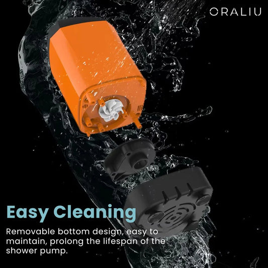 Portable Camping Shower with Pump – USB Rechargeable, 4400mAh Battery, Compact & Easy Setup
